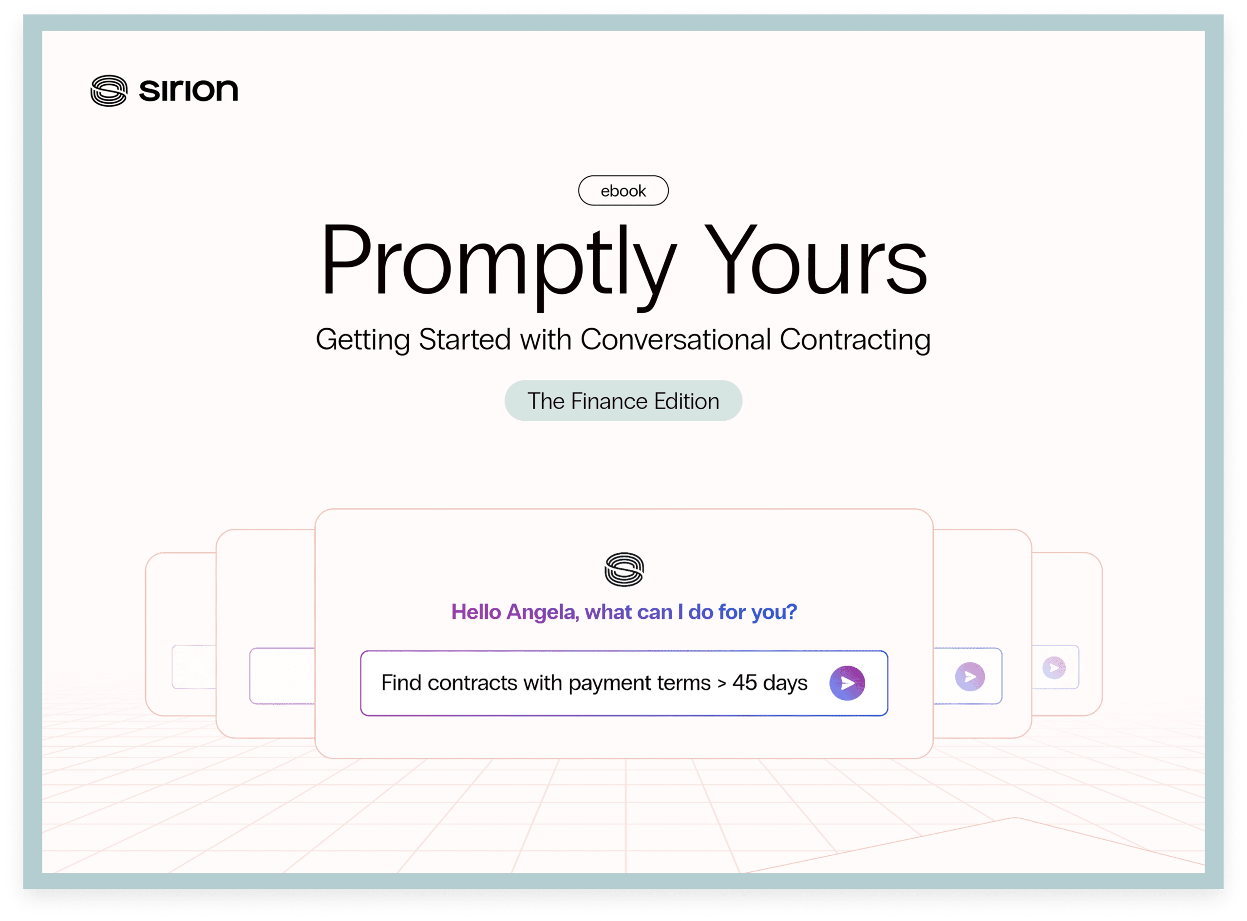 Promptly Yours for Finance header banner