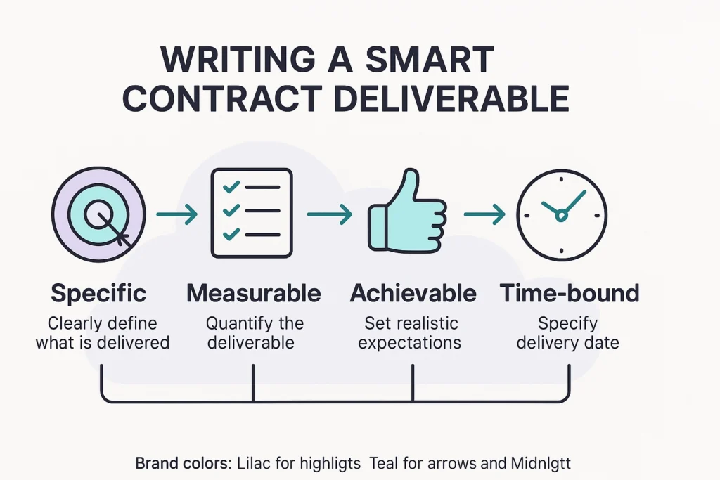 Writing a Smart Contract Deliverable Infographic