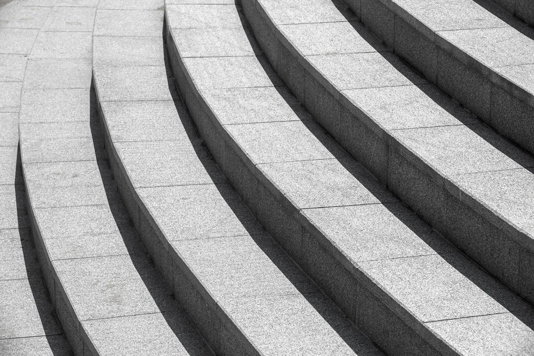 Abstract view of stone stairway outdoors.