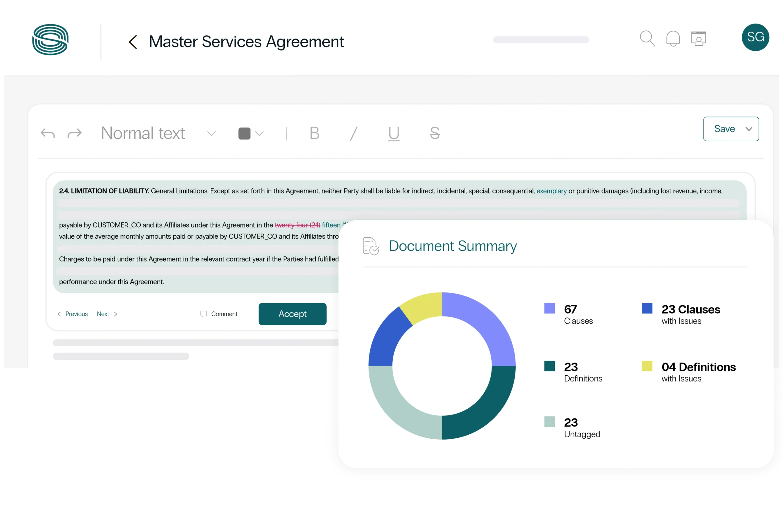 AI-assisted contract authoring