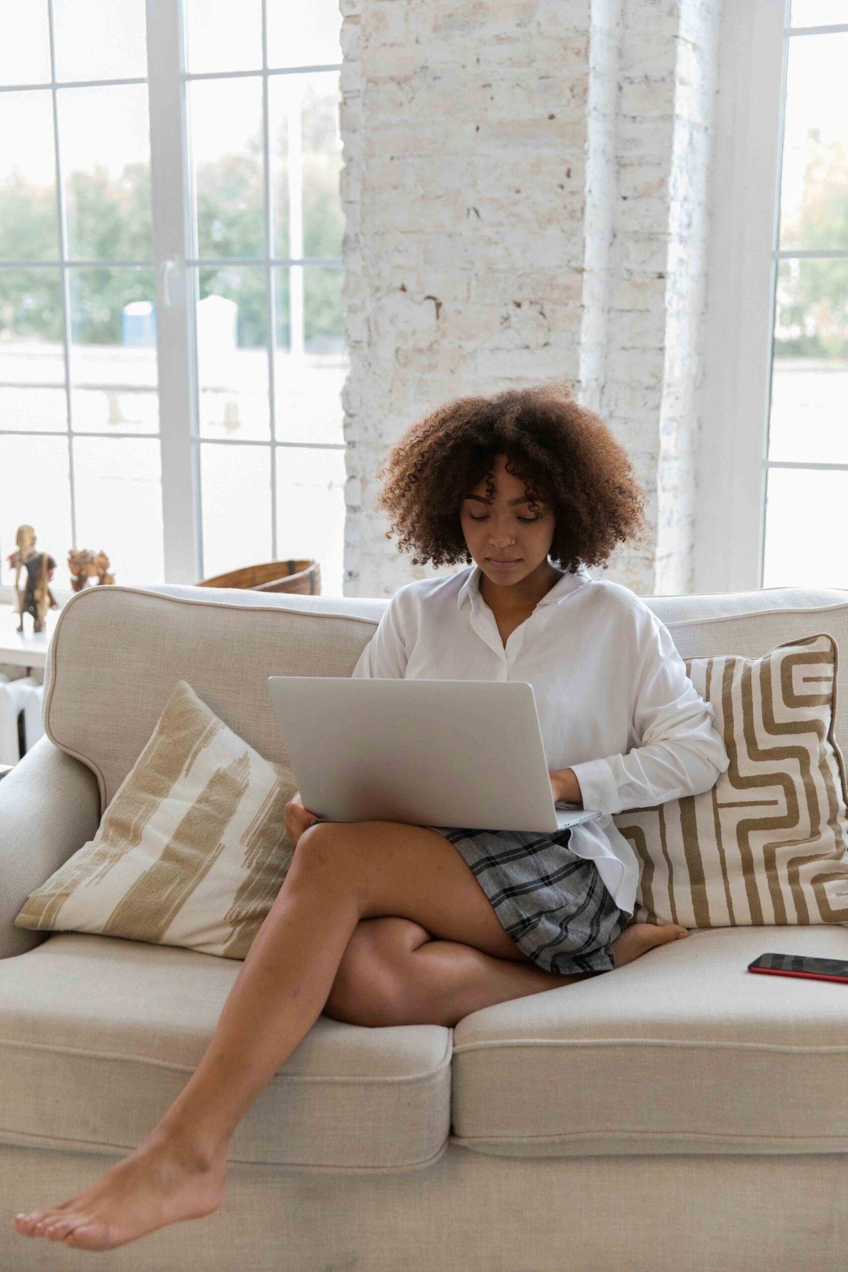 Girl at computer